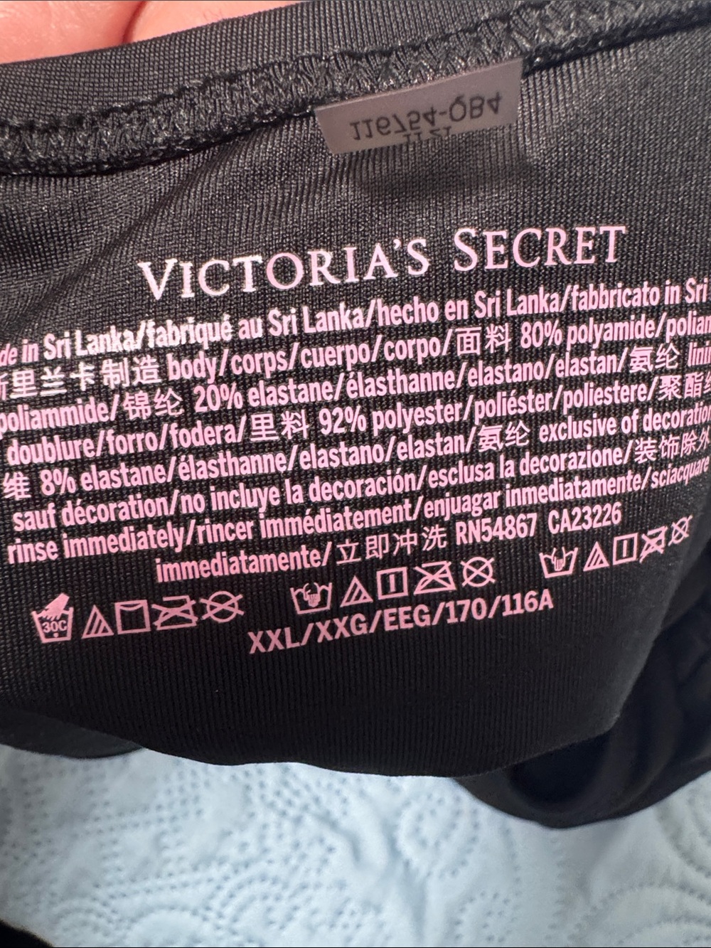 Victoria's Secret Black One-Piece Swimsuit with Underwire A65 - Picture 10 of 10